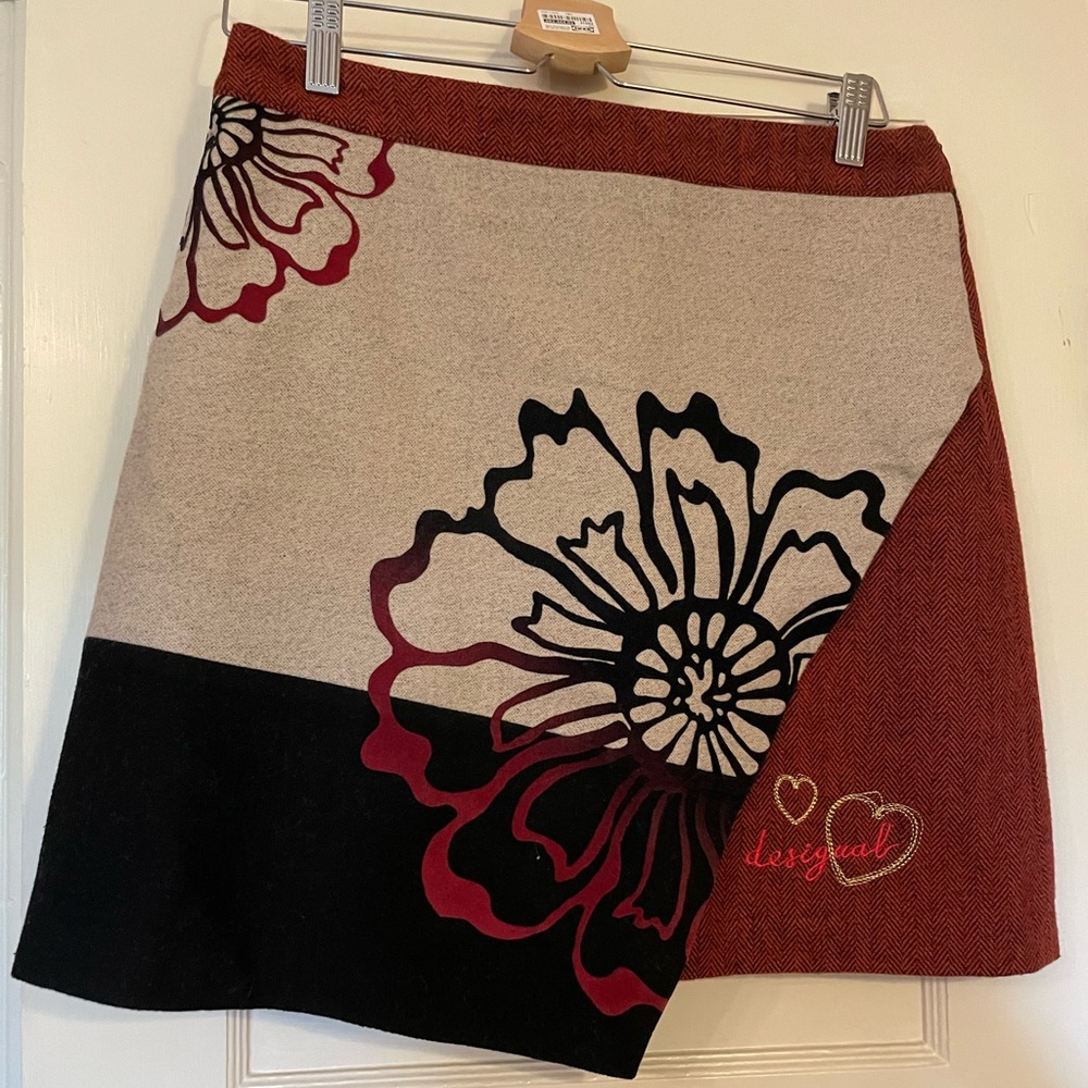 Desigual wool mini skirt